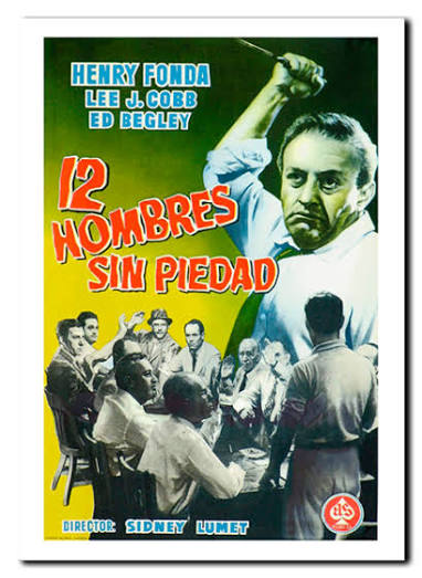 Cartel de 12 hombres sin piedad