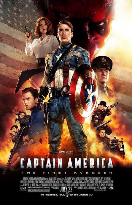 Cartel de Capitán América: El primer vengador