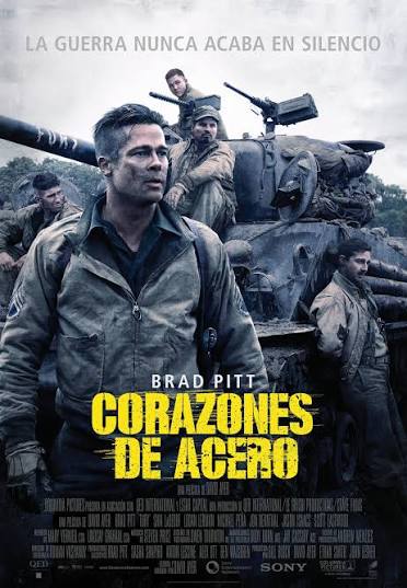 Cartel de Corazones de acero (Fury)