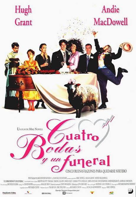 Cartel de Cuatro bodas y un funeral