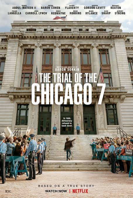 Cartel de El juicio de los 7 de Chicago