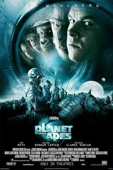 Cartel de El planeta de los simios (2001)