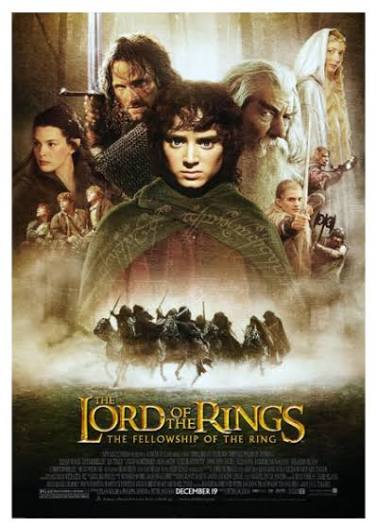 Cartel de El Señor de los Anillos: La Comunidad del Anillo