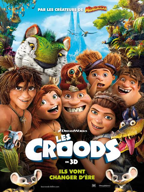 Cartel de Los Croods: Una aventura prehistórica
