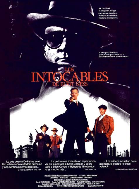 Cartel de Los intocables de Eliot Ness
