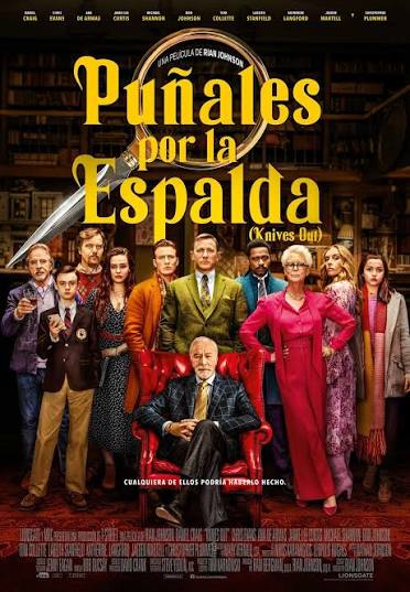 Cartel de Puñales por la espalda (Knives Out)
